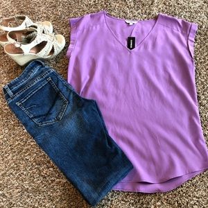 Express purple blouse. NWT